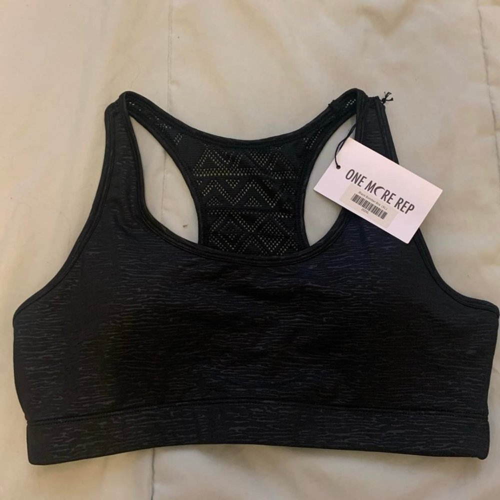 NWT Zyia Black Bomber Bra